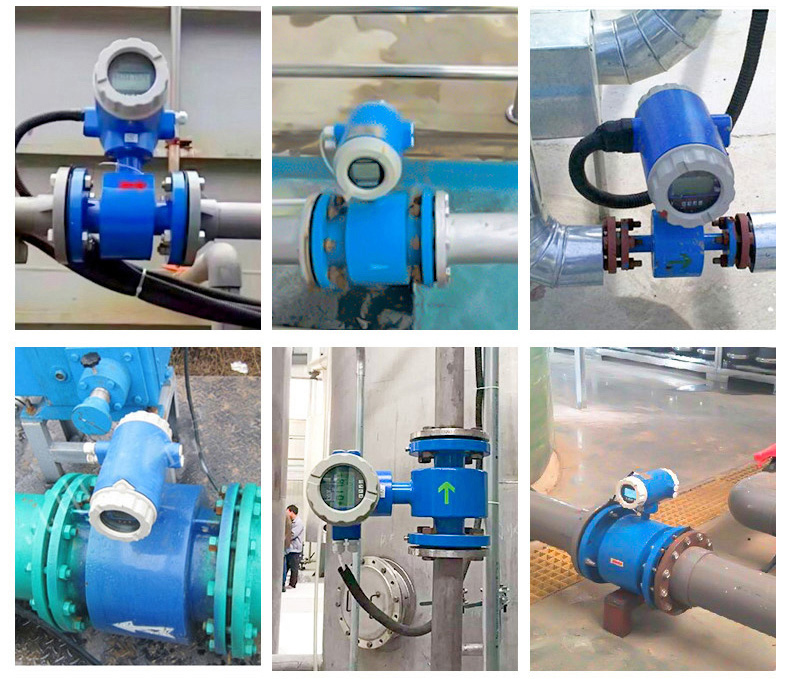 自來水流量計現場安裝使用圖